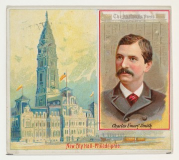 Charles Emory Smith, The Philadelphia Press, from the American Editors series (N35) for Allen & Ginter Cigarettes, 1887.