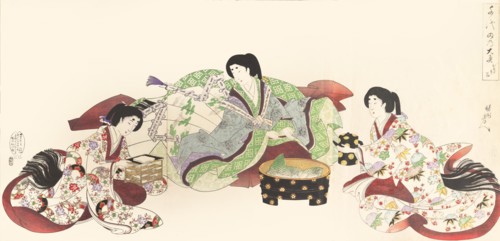 Chiyoda Castle (Album of Women), 1895.