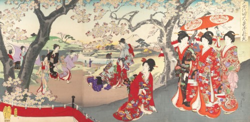 Chiyoda Castle (Album of Women), 1895.