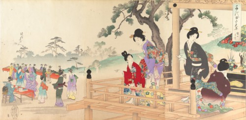 Chiyoda Castle (Album of Women), 1895.