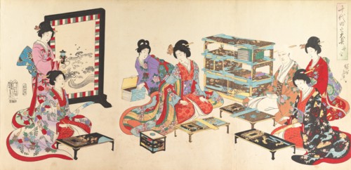 Chiyoda Castle (Album of Women), 1895.