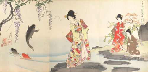 Chiyoda Castle (Album of Women), 1895.