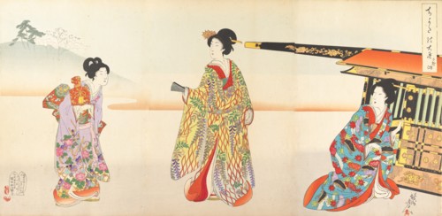 Chiyoda Castle (Album of Women), 1895.