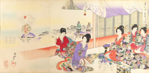 Chiyoda Castle (Album of Women), 1895.