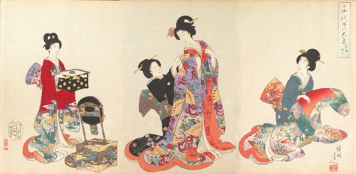 Chiyoda Castle (Album of Women), 1895.