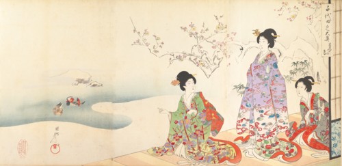 Chiyoda Castle (Album of Women), 1895.