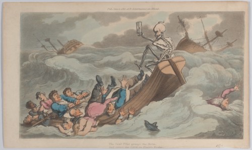 Death Turned Pilot (from The English Dance of Death, vol. II, pl. 9), June 1, 1815.