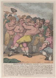 Description of a Boxing Match between Ward and Quirk for 100 Guineas a side, March 1, 1812.