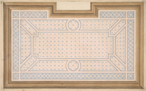 Design for a ceiling, 1860-1900.