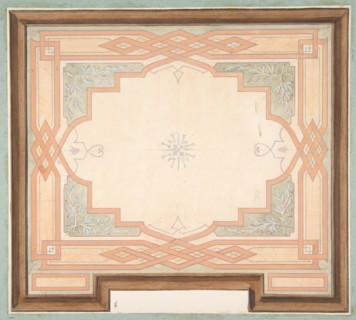 Design for a ceiling, second half 19th century.