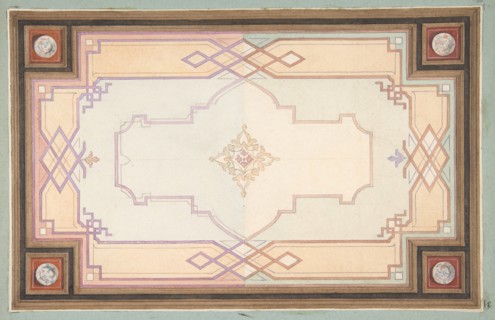 Design for a ceiling, second half 19th century.