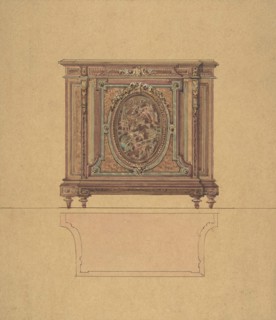 Design for a Commode, ca. 1870-80.