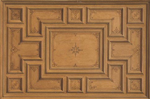 Design for a decorated ceiling, 1840-97.