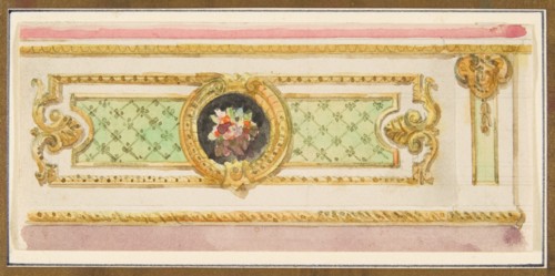 Design for a Decorative Wall Panel, 19th century.
