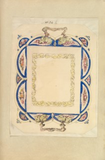 Design for a Two-Handled Platter, 1845-55.