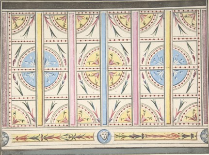 Design for a Wall Decoration, ca. 1800.