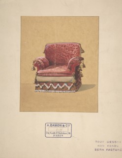 Design for an Armchair, 19th century.