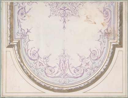 Design for Ceiling of the Duchess of Newcastle's Petit Salon, Hôtel Hope, 1867.