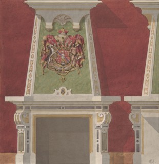 Design for Chimney Piece, Château du Duc de Meternick, Johannisburg, second half 19th century.