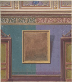 Design for Elevation of the Duchess of Newcastle's Bedroom, Hôtel Hope, 1867.