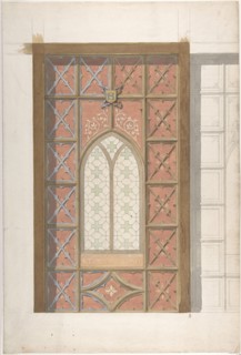 Design for Elevation of Window, Saint Clotilde, second half 19th century.