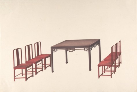Design for Export Furniture, ca. 1800.