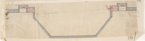 Design for Fireplace and Grate: Plan, 19th century.
