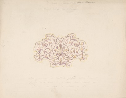 Design for Grand Salon, Ground Floor, Hôtel Candamo, ca. 1873.