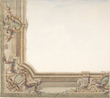 Design for Hall Ceiling, Hôtel de Trévise, second half 19th century.