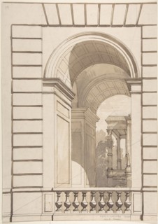 Design for Stable Arches, Hôtel Candamo, ca. 1873.