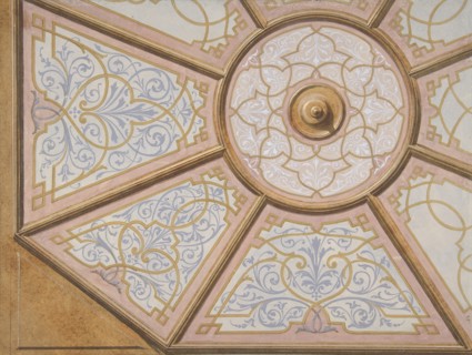 Design for the painted decoration of a ceiling, 1830-97.
