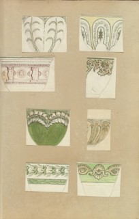 Eight Designs for Decorated Cups, 1845-55.
