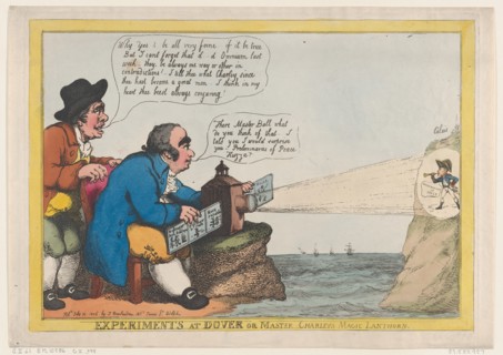 Experiments at Dover or Master Charley's Magic Lanthorn, July 21, 1806.