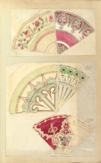 Five Designs for Decorated Plates, 1845-55.