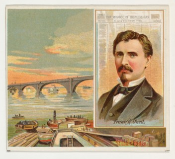 Frank R. O'Neil, The St. Louis Missouri Republican, from the American Editors series (N35) for Allen & Ginter Cigarettes, 1887.