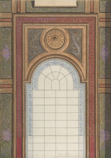 Gallery Ceiling Design, Hôtel Cottier, 1867.