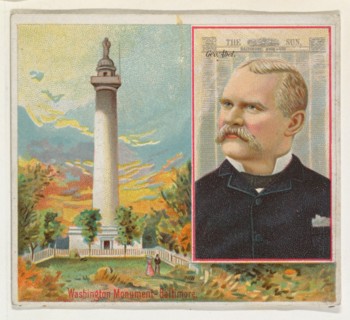 George Abel, The Baltimore Sun, from the American Editors series (N35) for Allen & Ginter Cigarettes, 1887.