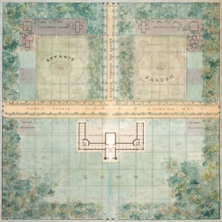 Landscape Design for University of Michigan, 1838.