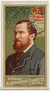 Governor General of Canada, from World's Sovereigns series (N34) for Allen & Ginter Cigarettes, 1889.