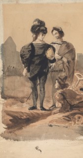 Hamlet and Horatio in the Graveyard, 1827-28.