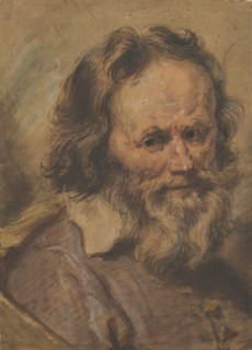 Head of a Bearded Man, 1600-1630.