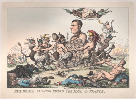 Hell Hounds Rallying Round the Idol of France, April 8, 1815.