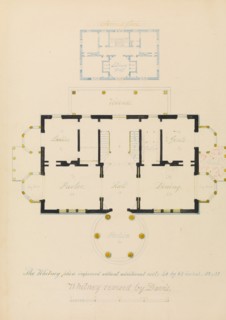 House for Henry Whitney, New Haven, Connecticut (revised plan), ca. 1836.