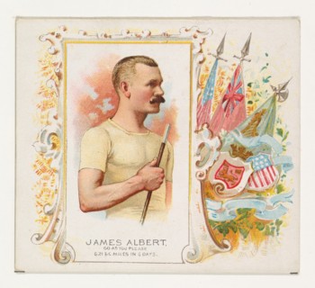 James Albert, Go As You Please, from World's Champions, Second Series (N43) for Allen & Ginter Cigarettes, 1888.