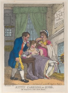 Kitty Careless in Quod or Waiting for Jew Bail, March 28, 1811.