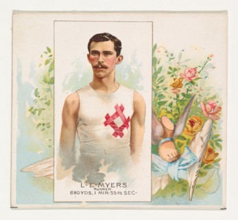 L.E. Meyers, Runner, from World's Champions, Second Series (N43) for Allen & Ginter Cigarettes, 1888.