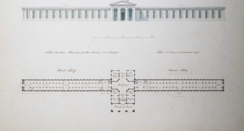 North Carolina Hospital for the Insane, at Raleigh, 1850.