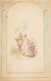 Ornament Design for Wall Panel, 19th century.