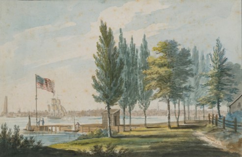 Philadelphia from across the Delaware River, 1811-ca. 1813.