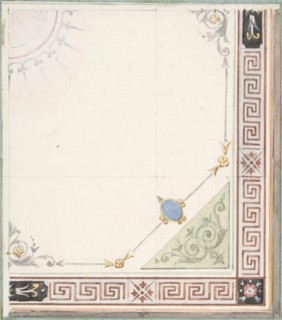Pompeiian Design for Paneling, second half 19th century.